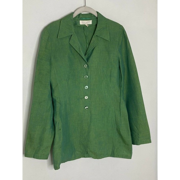 ESCADA Margaretha Ley 100% Linen Iridescent Blazer - Picture 3 of 7